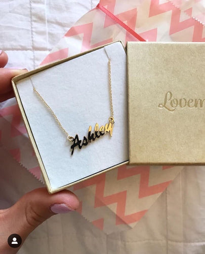 Glam Gold Custom Name Necklace