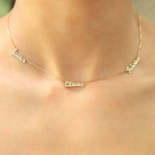 Load image into Gallery viewer, Glam Gold Custom Three Names Necklace