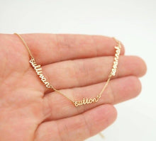 Load image into Gallery viewer, Glam Gold Custom Three Names Necklace