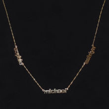 Load image into Gallery viewer, Glam Gold Custom Three Names Necklace