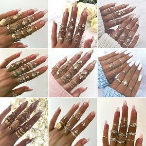 Glam Gold signature ring sets