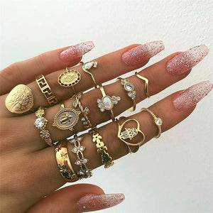 Glam Gold signature ring sets