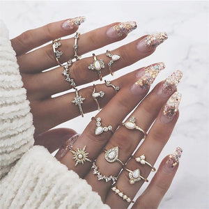 Glam Gold signature ring sets