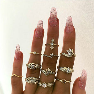 Glam Gold signature ring sets