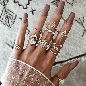 Glam Gold signature ring sets