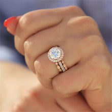 Load image into Gallery viewer, Glam Gold  Zircon Rose Gold Ring