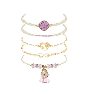 Glam Gold 5 Pcs/ Set Bracelets