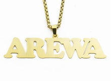 Load image into Gallery viewer, Glam Gold Big Personalized Name Necklace