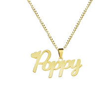 Load image into Gallery viewer, Glam Gold Big Personalized Name Necklace