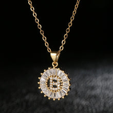 Load image into Gallery viewer, Glam Gold Stainless Steel Initial Necklace