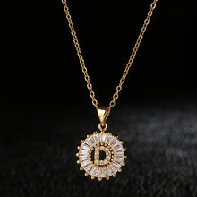 Load image into Gallery viewer, Glam Gold Stainless Steel Initial Necklace