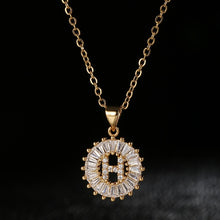 Load image into Gallery viewer, Glam Gold Stainless Steel Initial Necklace