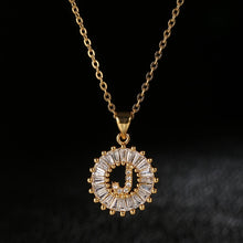 Load image into Gallery viewer, Glam Gold Stainless Steel Initial Necklace