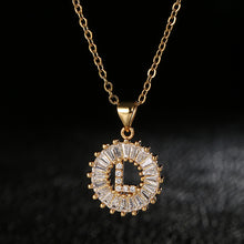 Load image into Gallery viewer, Glam Gold Stainless Steel Initial Necklace