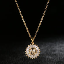 Load image into Gallery viewer, Glam Gold Stainless Steel Initial Necklace