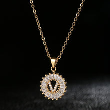 Load image into Gallery viewer, Glam Gold Stainless Steel Initial Necklace