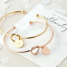 Load image into Gallery viewer, Glam Gold Fashion Name Female Jewelry Initial Alloy Letter Bracelets