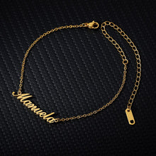 Load image into Gallery viewer, Glam Gold Personalized Name Custom Anklets