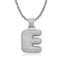 Load image into Gallery viewer, Glam Gold Custom Bubble Letter P Rope Chain Pendants