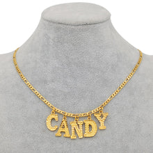 Load image into Gallery viewer, Glam Gold  (Up to 5 letter) Customize Capital Letters Pendant Necklace