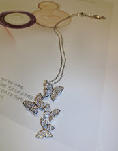 Load image into Gallery viewer, Glam Gold New Cubic Zircon Butterfly Necklace