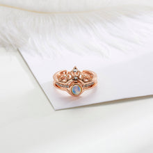 Load image into Gallery viewer, Two-In-One Open Ring Romantic Adjustable Rings 100 Languages I Love You Projection