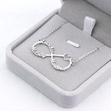 Load image into Gallery viewer, Custom Name Necklace Personalized Infinity Pendant