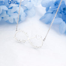 Load image into Gallery viewer, Custom Name Necklace Personalized Infinity Pendant