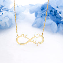 Load image into Gallery viewer, Custom Name Necklace Personalized Infinity Pendant