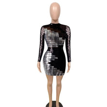 Load image into Gallery viewer, Sexy Square Sequin Dress