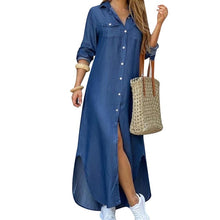 Load image into Gallery viewer, Casual Long Sleeve Maxi Dresses