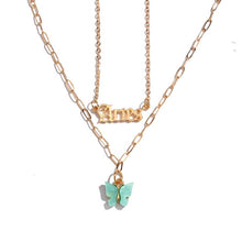 Load image into Gallery viewer, BOHO Golden Multilayer Butterfly Charms Chain Necklace