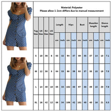 Load image into Gallery viewer, Summer Polka Dot Denim Dress Women