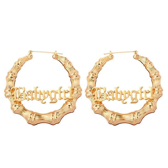 Babygirl Bamboo Hoop Earrings