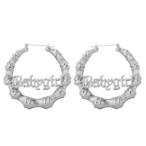 Babygirl Bamboo Hoop Earrings