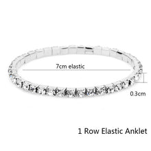 Load image into Gallery viewer, Glam Gold Elastic Anklet Stretch Anklets