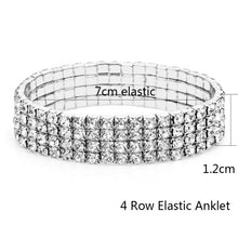 Load image into Gallery viewer, Glam Gold Elastic Anklet Stretch Anklets