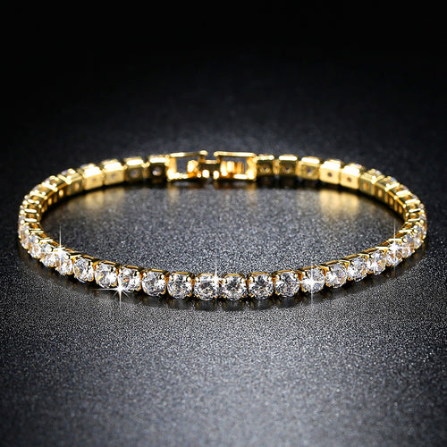 Glam Gold Tennis Bracelet