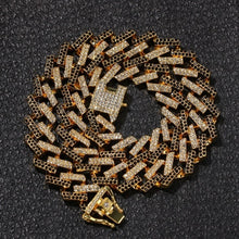 Load image into Gallery viewer, Glam Gold New Cuban Link  Fashion Iced Necklaces 15mm (Mutil-Colored)