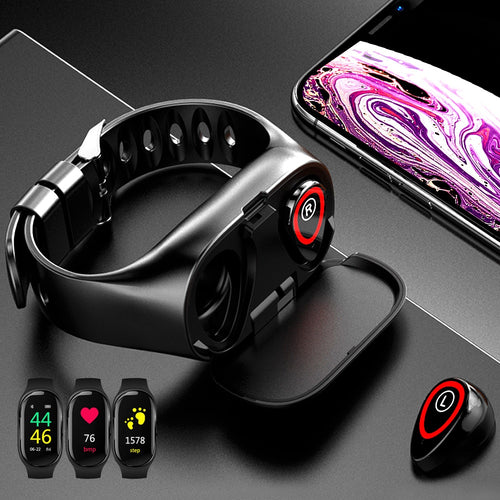 Tech Smart Bluetooth 5.0 Earphone Wireless Earbuds Smart Watch (Android / IOS)